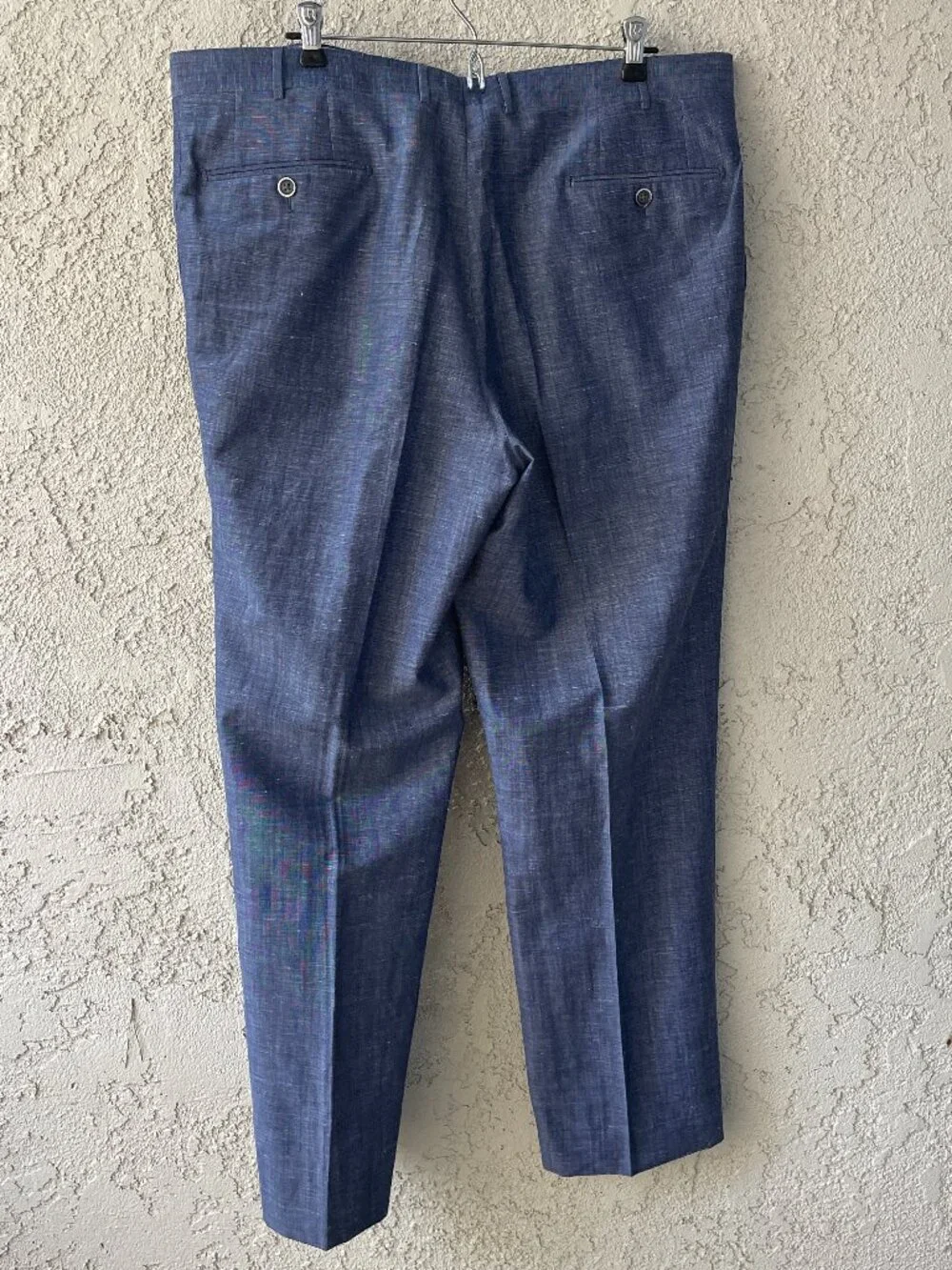 Corneliani Italian Wool Dress Pants Men’s Gray Flat Front Trousers Size 38